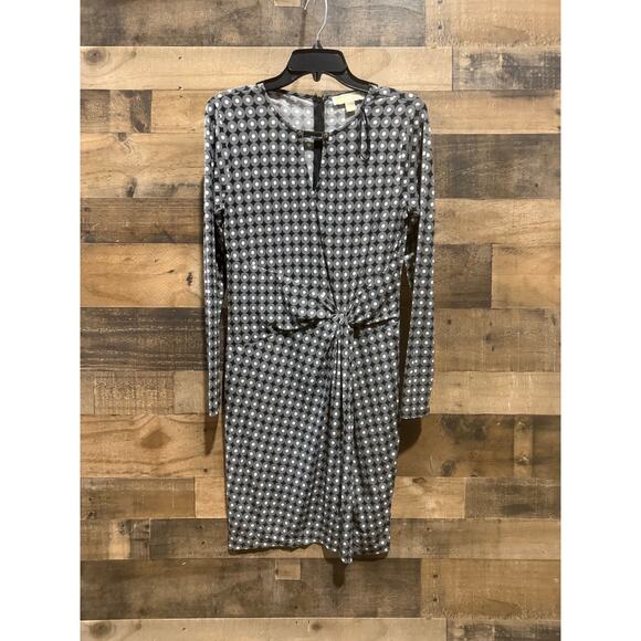 Michael Kors Women’s Twist Hardware Cut-Out Dress-Polka Dot - Small - Picture 3 of 9